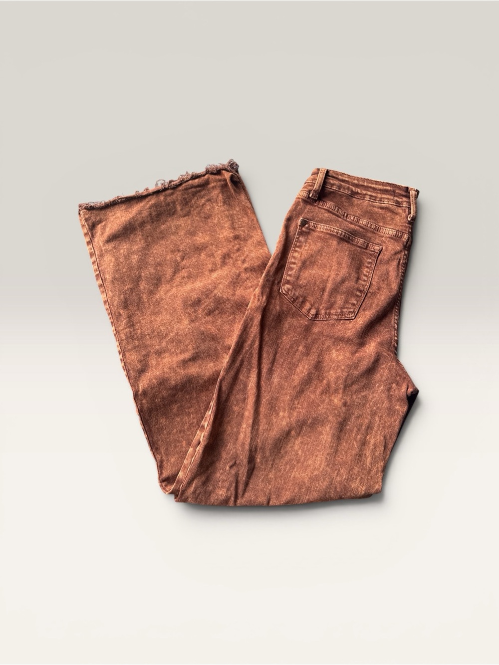 Judy Blue Corduroy Pants in Distressed Rust
